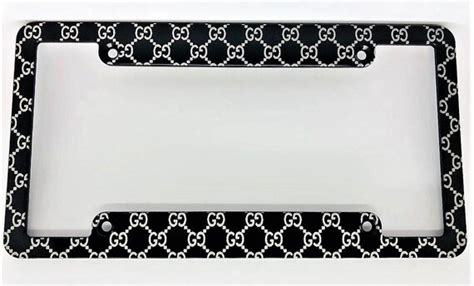 gucci license plate frame|Gucci plates and cups.